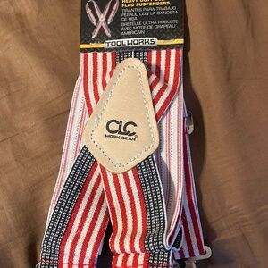 Heavy duty flag suspenders